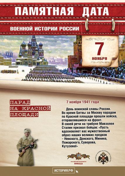 День воинской славы России (от 07.11.2023)