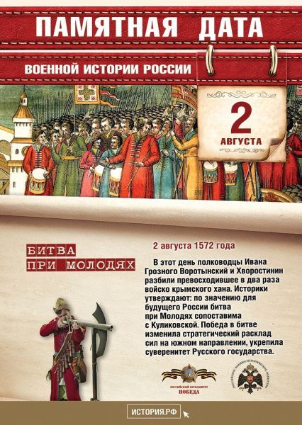 Памятная дата военной истории России (от 02.08.2023)