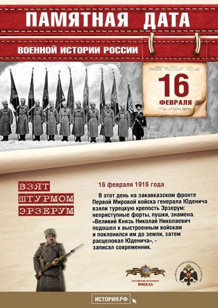 Памятная дата военной истории России (от 16.02.2023)