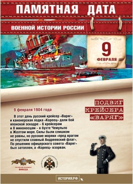 Памятная дата военной истории России (от 09.02.2023)