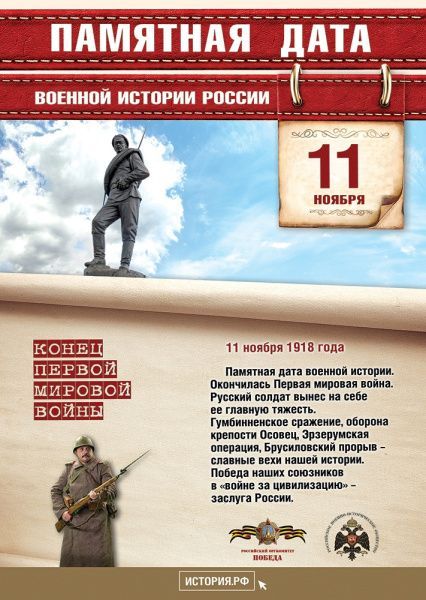 Памятная дата военной истории (от 11.11.2023)