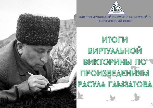 Результаты виртуальной викторины, посвященной 100-летию со дня рождения Расула Гамзатова