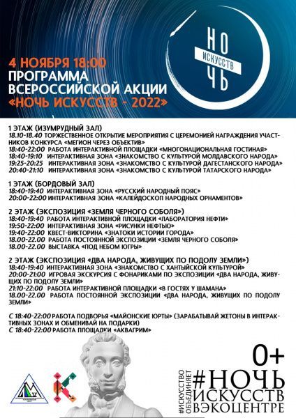Всероссийская акция «Ночь искусств - 2022» (от 04.11.2022)